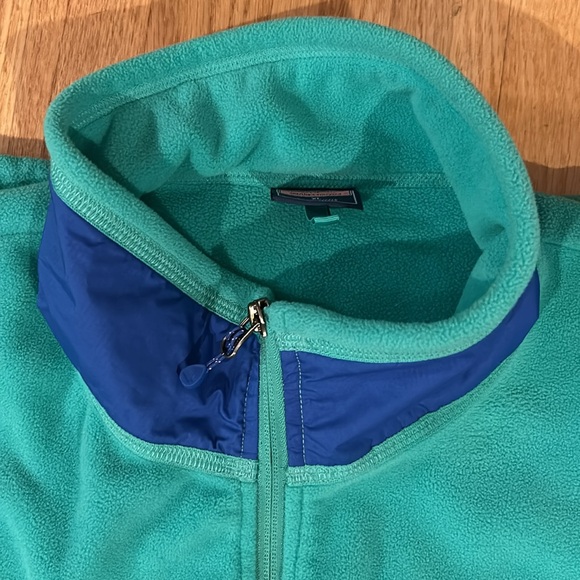 Vineyard Vines Mens Vest Fleece Full Zip Pockets Blue Size Xl - Picture 5 of 9